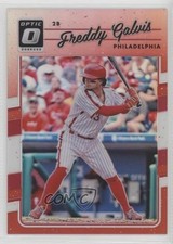 2017 Panini Donruss Optic Red Prizm 85/99 Freddy Galvis #126 7m3