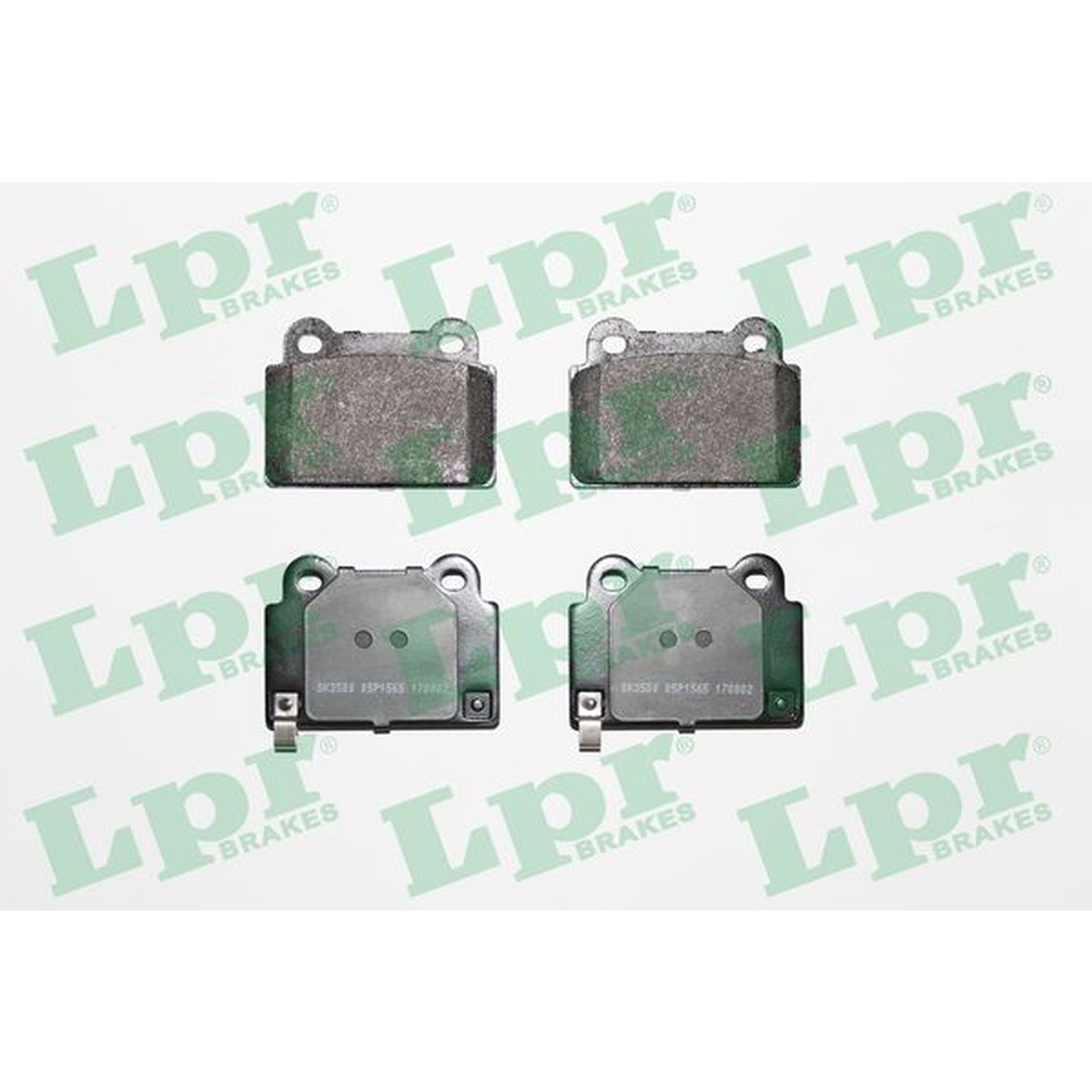 1x ORIGINAL® Lpr Bremsbelagsatz, Scheibenbremse Hinten für Mitsubishi LANCER
