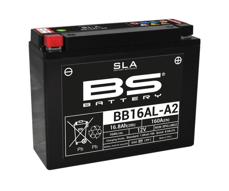 Batterie BB16AL-A2 BS Battery contre les pannes de démarrage hivernales