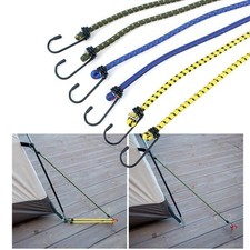 6 St&uuml;ck elastische Bungee-Seil Pack Gep&auml;ckband mit Haken im Freien