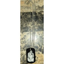 Engraved Dog Tag Picture Photo You Choose Personalized With Chain