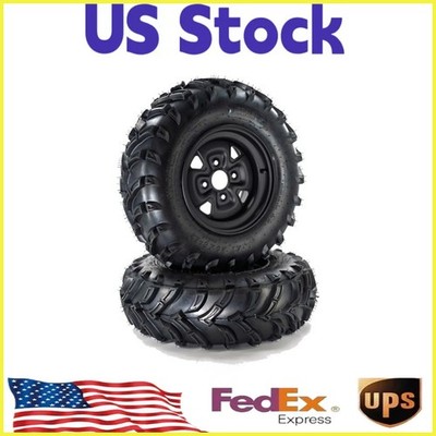 2PACK  25x8-12 ATV Off-Road Tires All-Terrain 6 PR 12'' Rim All-Season PCD:136*4