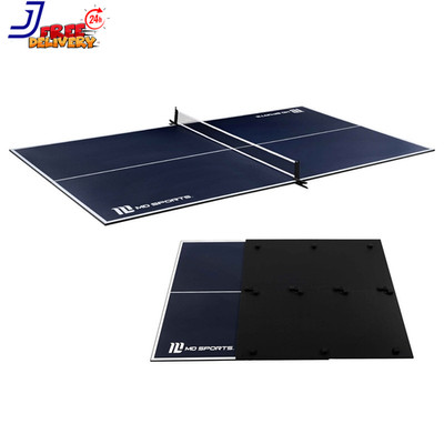 Official Size Table Tennis Conversion Top 4 Piece Foldable Design with Net Blue
