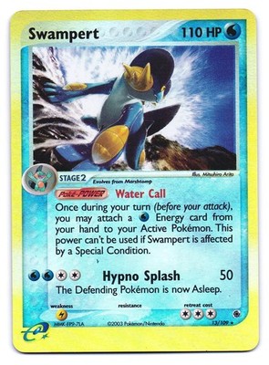 Swampert 13/109 Holo Rare Ruby & Sapphire Pokemon Holo LP
