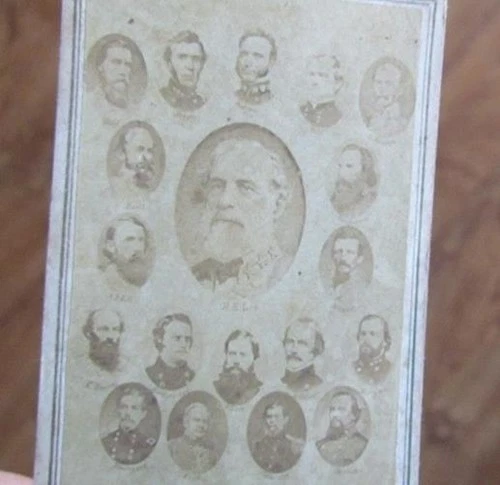 group of Confederate Civil War Generals cdv photo by Morse's Gallery Tennessee