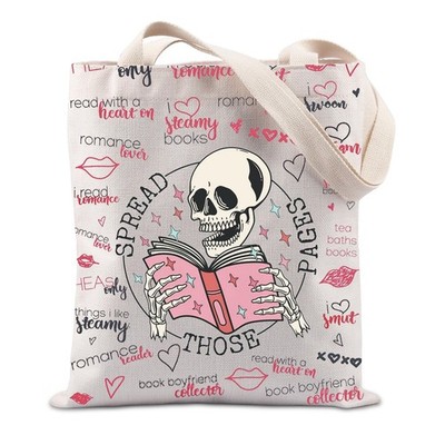 Spread Those Pages Tote Bag Smut Spicy Books Book Lover Reader Romance Gift