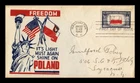 Dr Jim Stamps FDC 5c Poland Occupied Nations Series Patriotic Cachet Cover