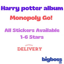 Mon_op_oly Go  Stickers 24/7 super fast harry potter album 1-6 Stars