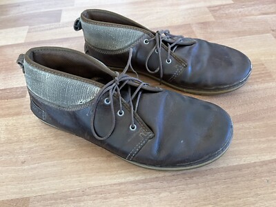 Teva Cedar Canyon Brown Waxed Leather Chukka Desert Shoes 