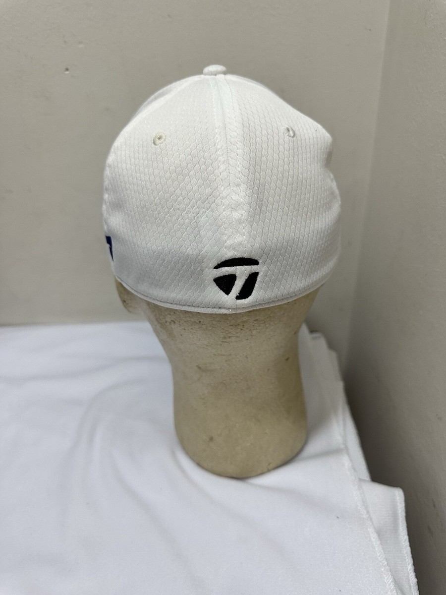 TaylorMade Golf 2020 Tour Cage SIM TP5 Fitted Cap Hat - WHITE FLEX