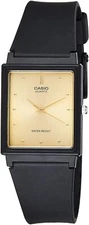 Casio MQ-38-9ADF Men's Rectangular Classic 3-Hand Black Resin Band Analog Watch
