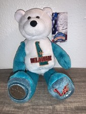 Limited Treasures Coin Bear - State Quarter Bear - With Tag attached - DELAWARE