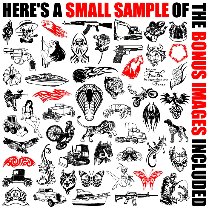 MAD DOGS CLIPART-VECTOR CLIP ART-VINYL CUTTER PLOTTER IMAGES &TSHIRT GRAPHICS CD Foto 4 de 4