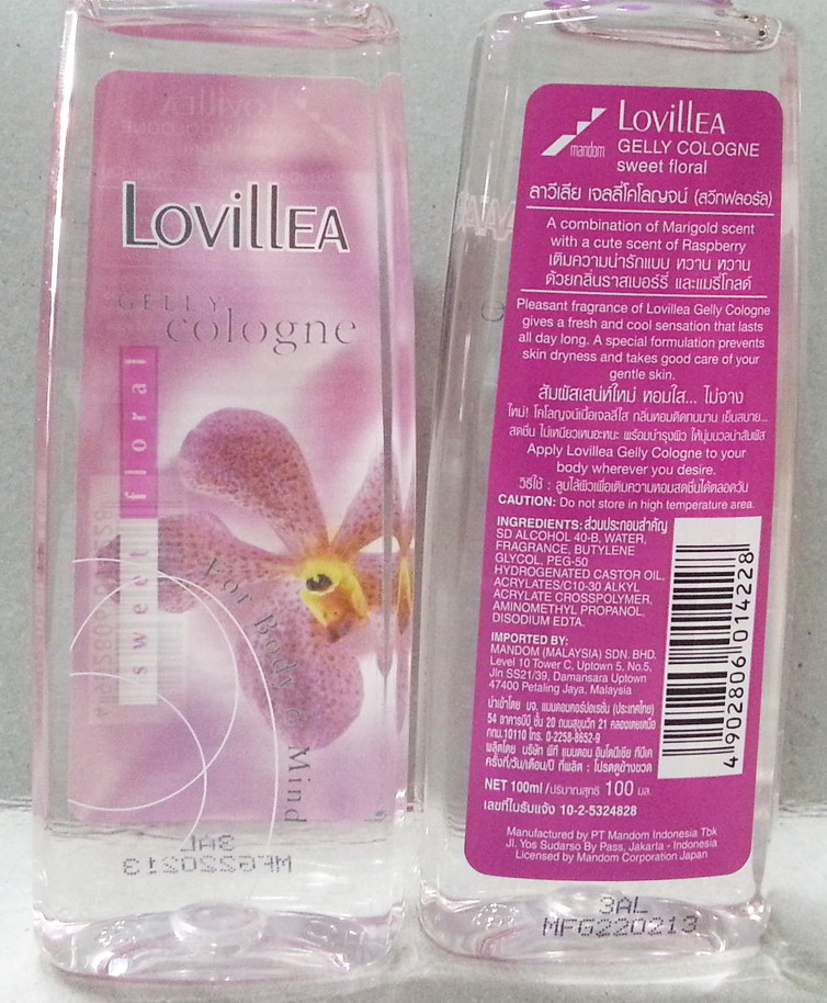 Lovillea Sweet Floral Gelly Cologne 100ml UK