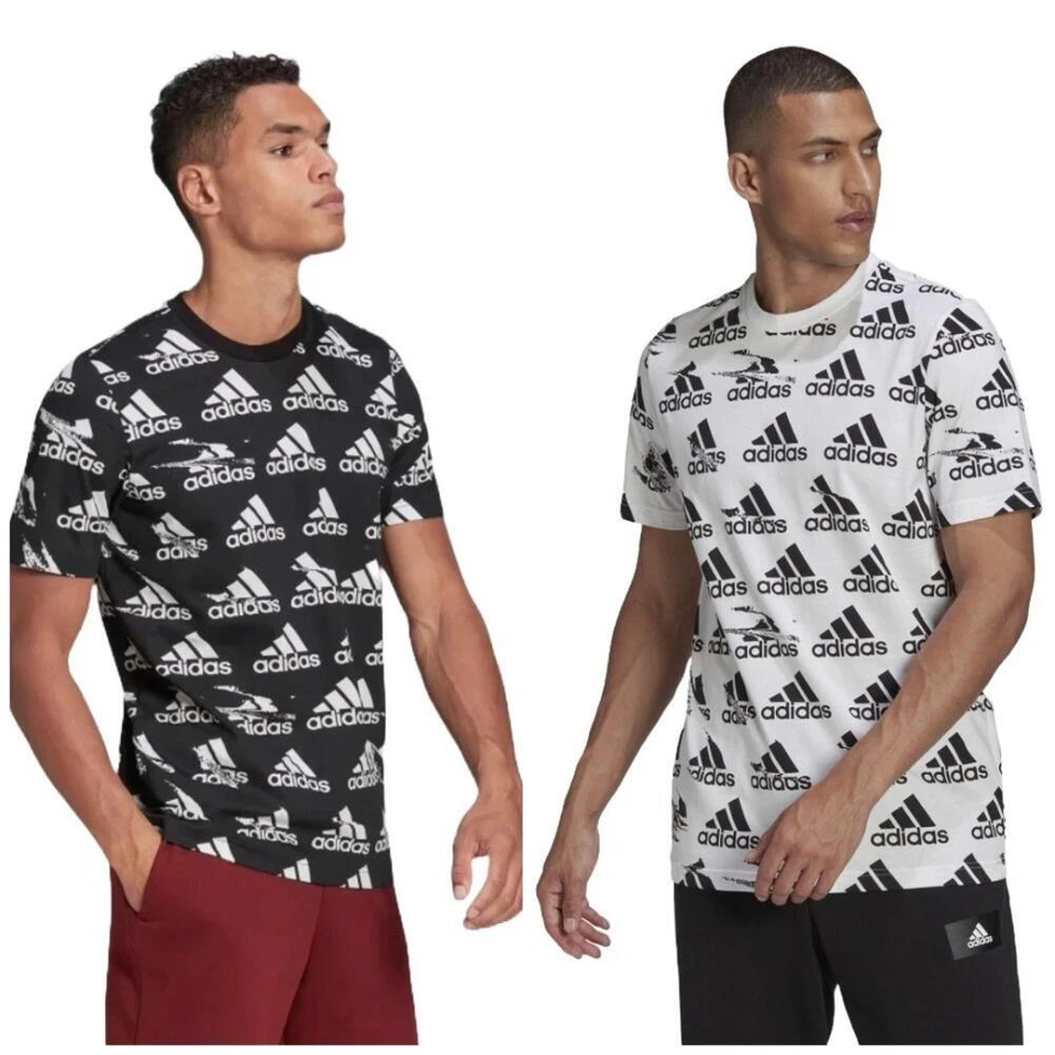 Adidas Men's T-Shirt Brandlove Essentials Short Sleeve Athletic Crew Neck Tee