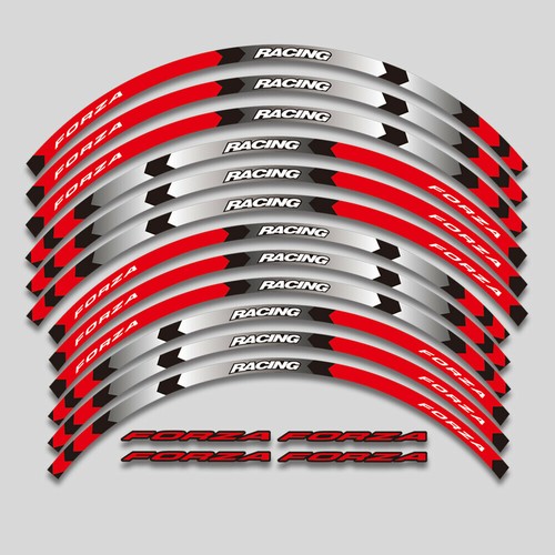 For Honda Forza 125/250/300/350 Motorcycles Thick Rim Wheel Decal Sticker - Picture 6 of 13