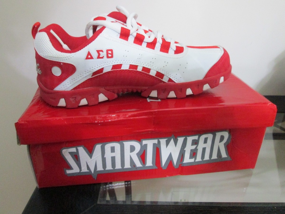 Delta Sigma Theta Sorority Sneakers - Red & White 1913 Delta Sigma Theta Sorority Sneakers - Red & White 1913