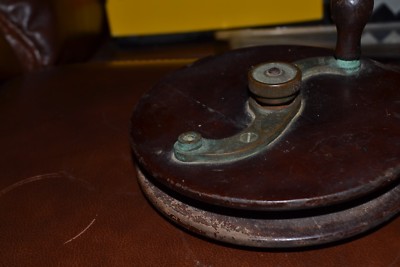 Moulinet De Pêche Ancien G. RITTER New York 1886 - Laiton Et Bois - Collection Rare