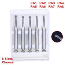 10 Pcs Dental Tungsten Steel Carbide Burs RA 1-8 For Low Speed Contra Angle 