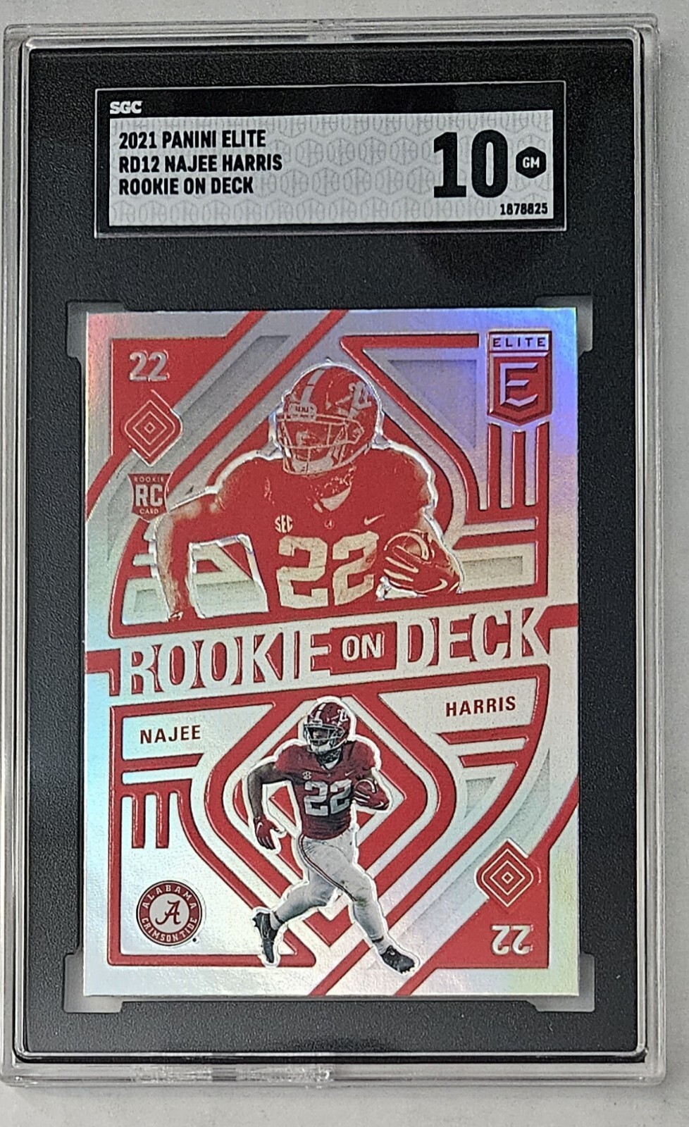 Najee Harris Panini Donruss Elite Rookie on Deck #RD12 Gold