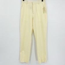 Tommy Hilfiger Boys Oxford Dress Pants Trousers 100 Cotton Oxford Yellow Sz 16