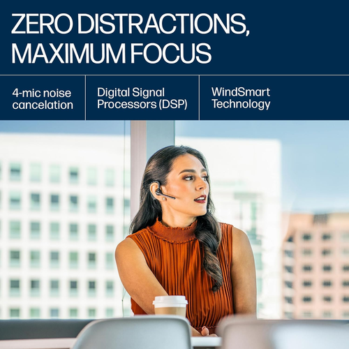 Plantronics - Voyager 5200 (Poly) - Bluetooth Over-The-Ear (Monaural) Headset -  - Picture 4 of 12