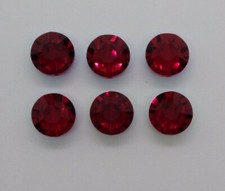 6pc Swarovski Crystal Siam AB Lentil 5100 bead; 8mm, 10mm or 12mm; Red
