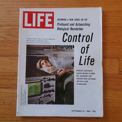 Life Magazine Control Of Life Fetus Pregnancy NASA Gemini 5 September 10 1965