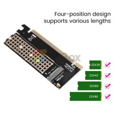 M.2 SSD Adapter NVME Protocol to Desktop Support PCIE 16X 8X 4X expansion card