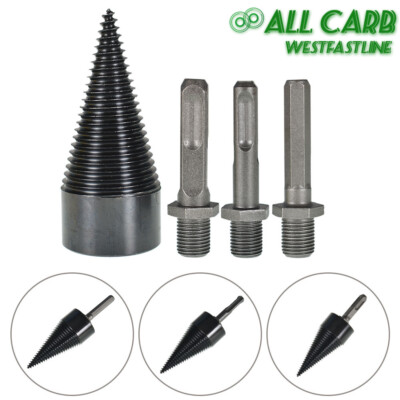 42mm Firewood Drill Bit Wood Log Splitter Screw Cone Driver Farms High ...