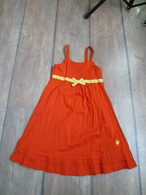 festlich Kleid Gr. 104 / 110 Tom Tailor Trägerkleid Hochzeit orange Sommer edel - Bild 1 von 4