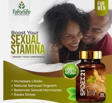 FAFORLIFE SPIDEX21 HERBAL MEDICINE. LIBIDO ENHANCEMENT FOR MEN. Free Shipping.