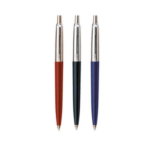 Parker Jotter Ballpoint Pen In Stainless Steel With Chrome Trim - Pack - Foto 3