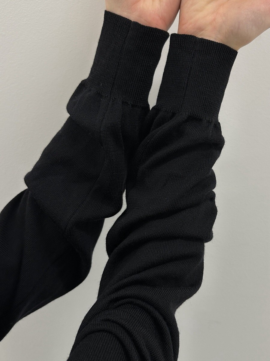 Vintage 2000s Dolce & Gabbana Archive Wool Knit Sweater Black Mens
