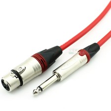 1Pcs fever video and audio cable NEUTRIK CANARE XLR female to 6.35 male balanced