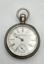 1895-99 P.S. Bartlett Waltham Pocket Watch running with Sterling Case