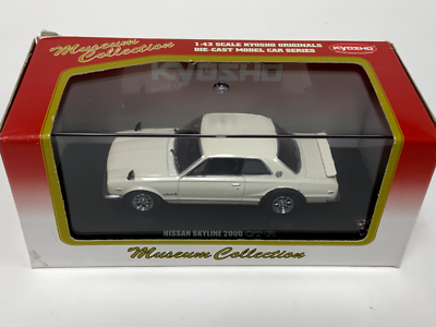 1/43 Kyosho 1971 Nissan Skyline 2000 GT-R in White 03021W CF056 | eBay