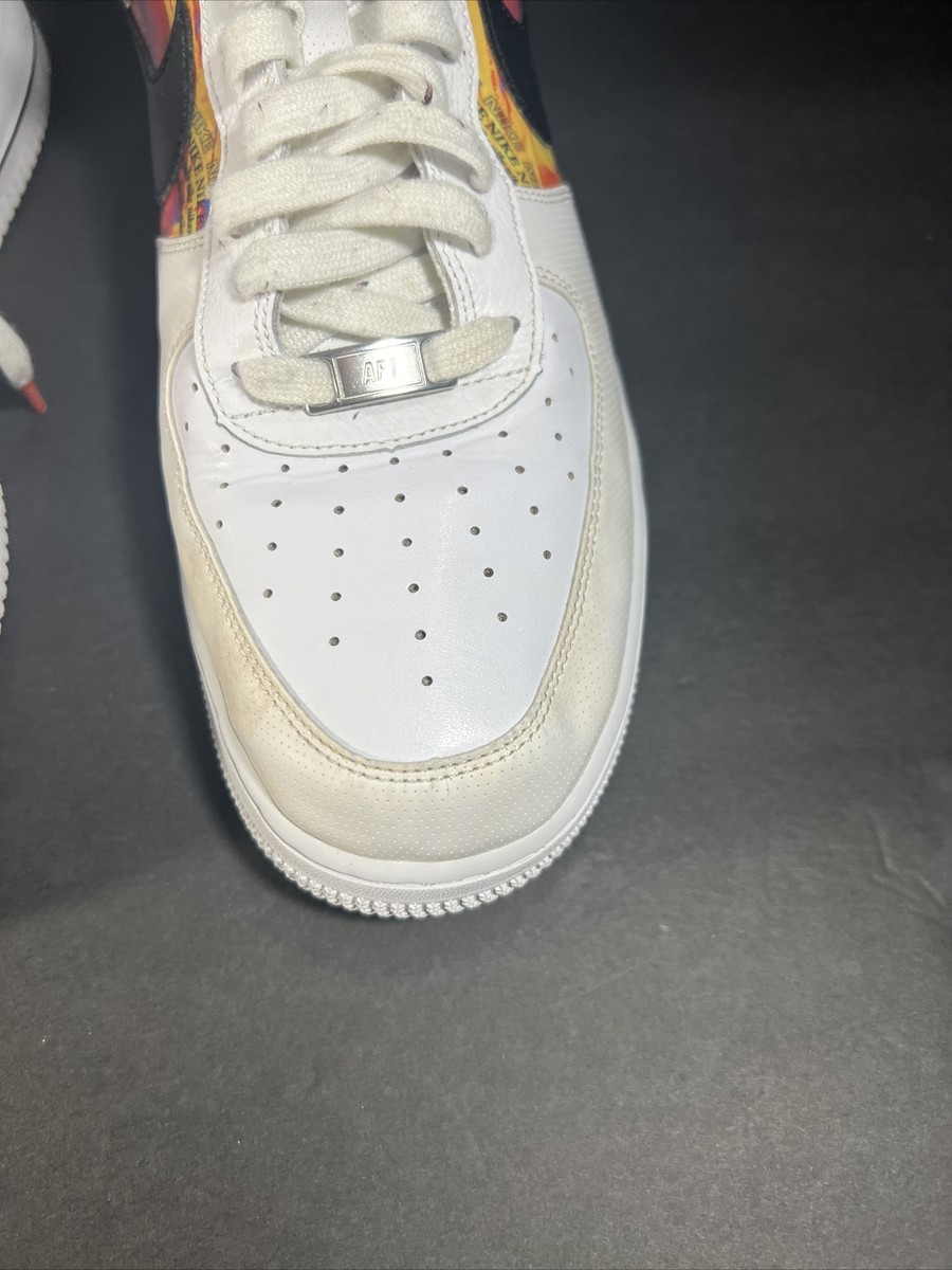 NIKE CU4734-100 WHITE AIR FORCE 1 LOW VINTAGE MOSAIC  display picture 1