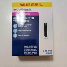 CVS Health Advanced Diabetic Test Strips 200ct Exp 05/2026+