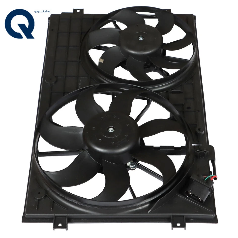 Conjunto de ventilador de refrigeración del radiador apto para Volkswagen Jetta 2005-2015 2,5 L Foto 2 de 4