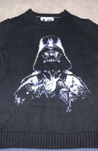 Gap Kids Star Wars Darth Vader Sweater size 10 Cotton Wool Nylon Blend - Picture 2 of 10