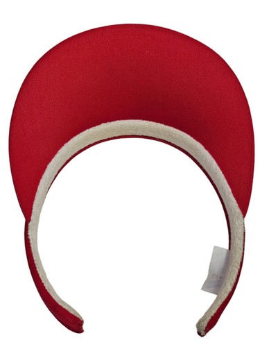 Vintage Bayside Miami Florida Beach Water Waves Women's Visor Red - Picture 7 of 8