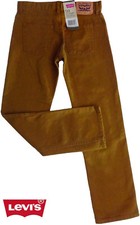 NWT LEVI'S "513" Boys Slim Straight Bronze Brown Jeans Sizes 14, 18 NEW