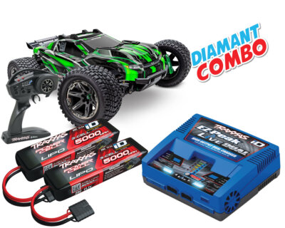 Traxxas Rustler 4x4 VXL Ultimate grün Diamant Combo TRX67097-4-GRN-DIAMANT-CO...