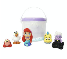 Disney Ariel Flounder Sebastian Scuttle and Ursula Bath Toy Bucket New with Tag