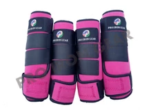 HORSE MEDICINE BRUSHING SUPPORT PINK BOOTS EQUESTRIAN 6 COLOR