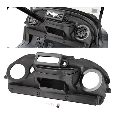 For Club Car Precedent Carbon Fiber Style Golf Cart Radio Dash Dashboard Cover