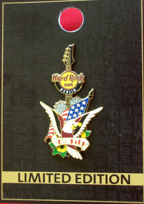 HRC Hard Rock Cafe Berlin 4th of July 2014 3D Eagle Guitar LE200 new