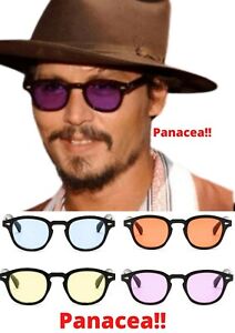 Tinted Glasses Vintage Clear Lens Johnny Depp Fashion Frame Retro Sunglasses Man