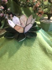 Tischdeko Seerose Tiffany Stile Handarbeit 